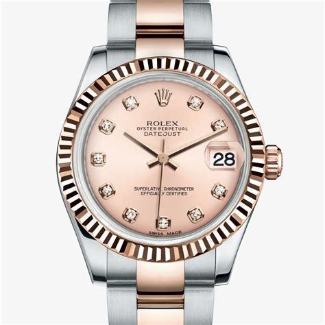 rolex datejust 31 oyster steel everose|Rolex Datejust 31 price.